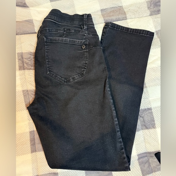 Democracy Ab solution black straight leg jeans size 12 - Picture 6 of 10